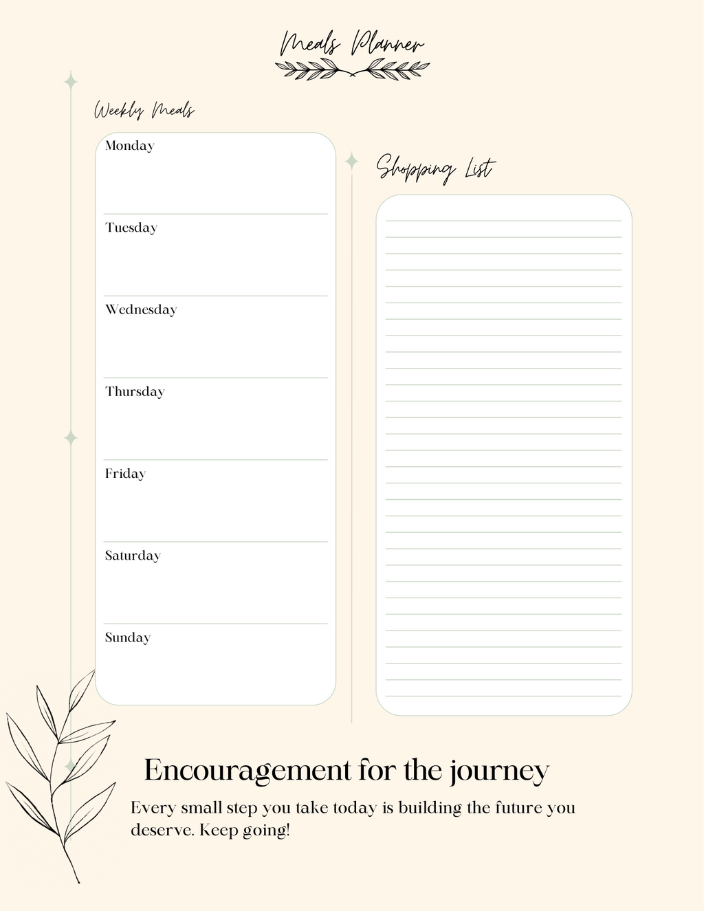 Everyday Planner Printable