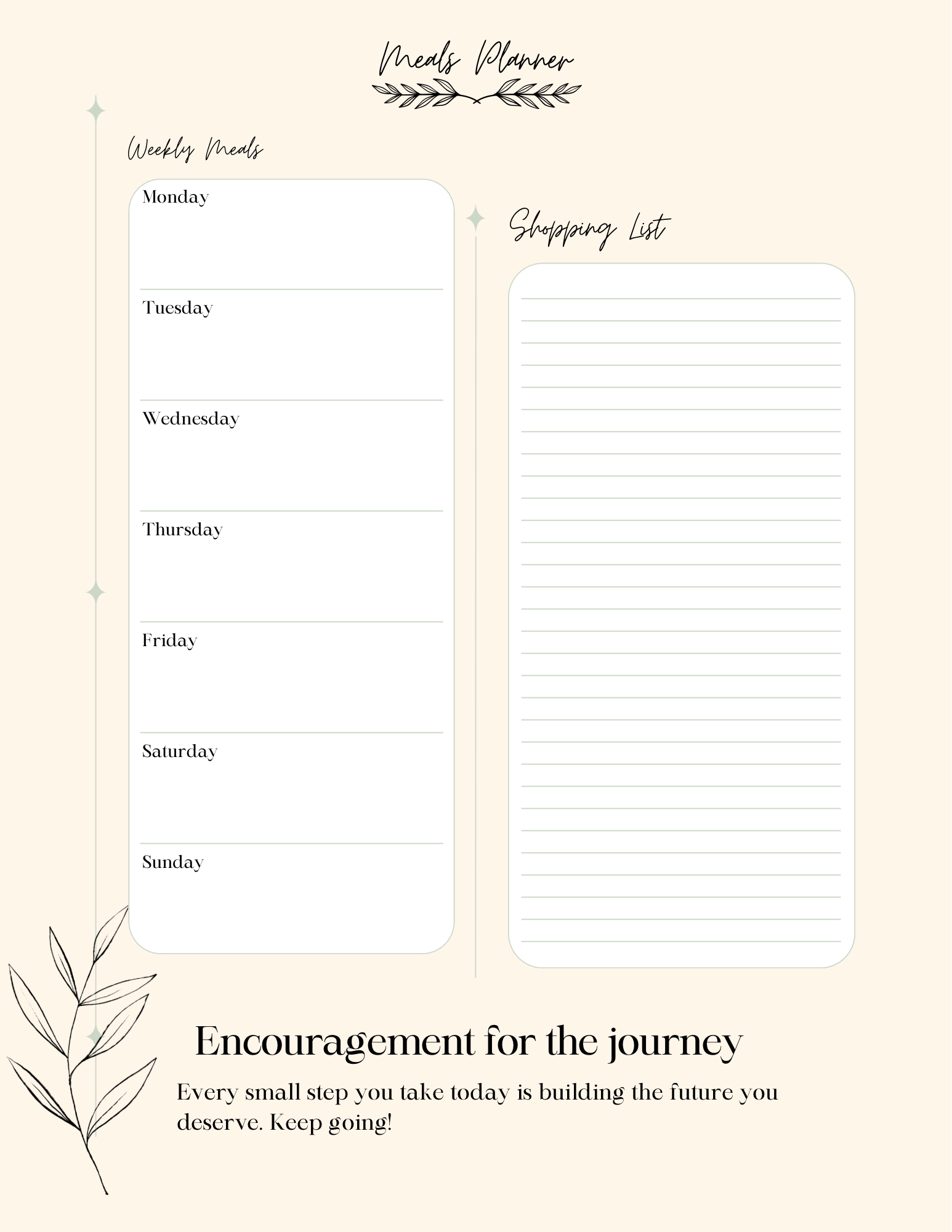 Everyday Planner Printable