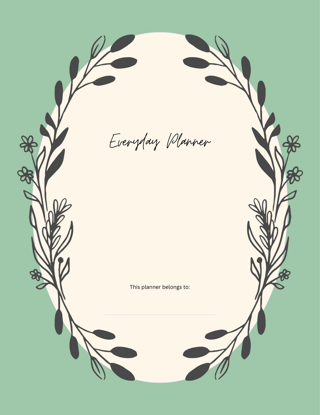 Everyday Planner Printable