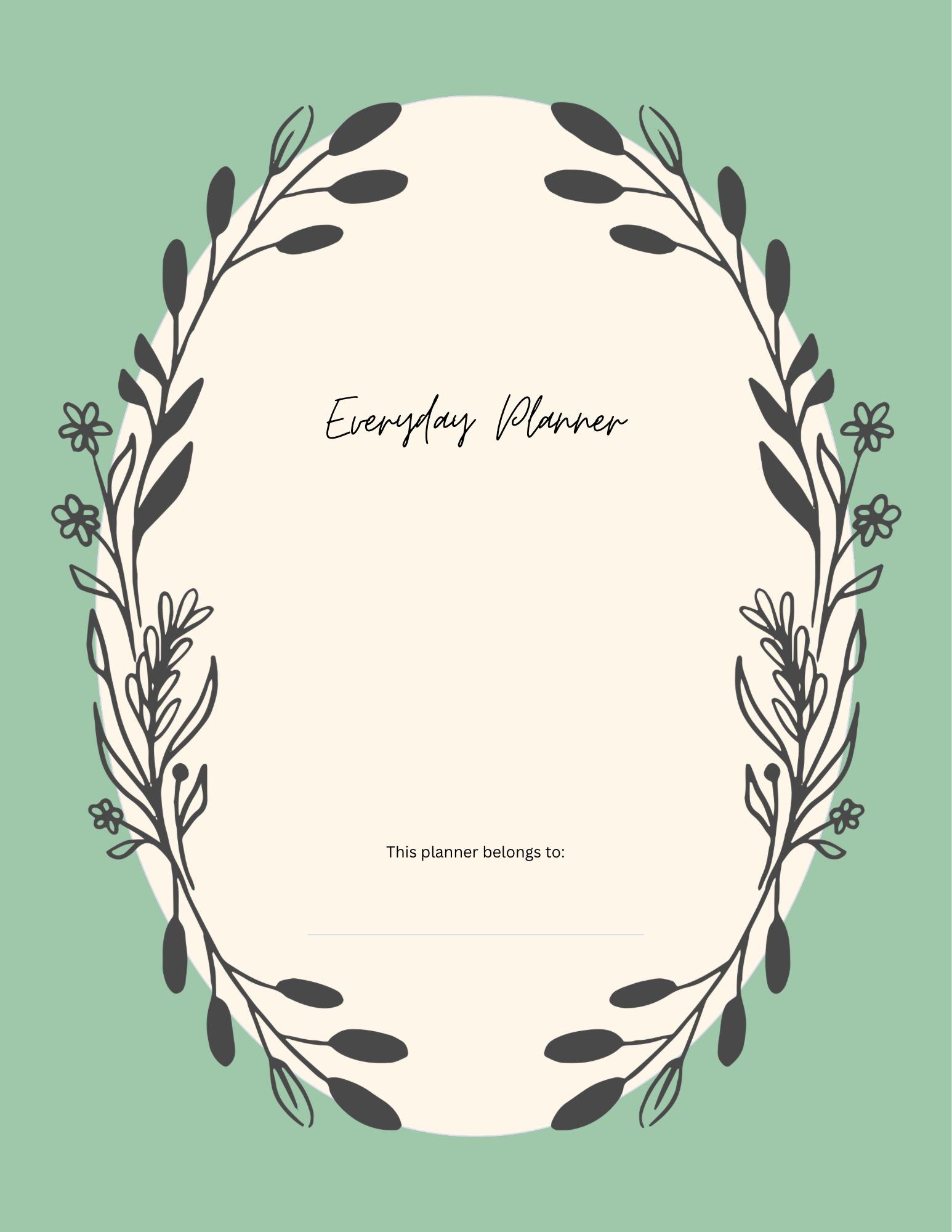 Everyday Planner Printable