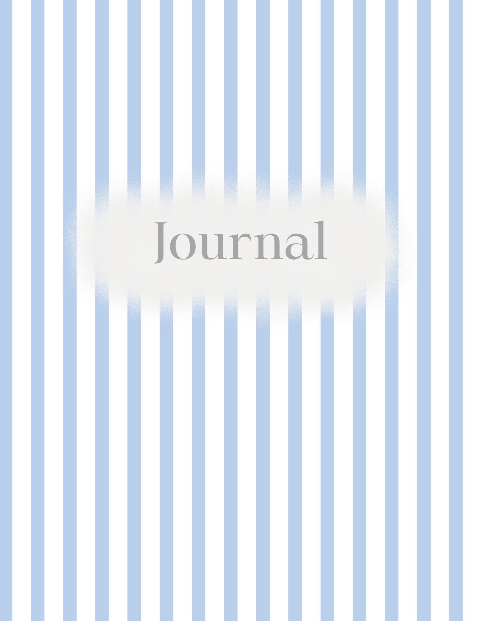 Blue Stripe Journal