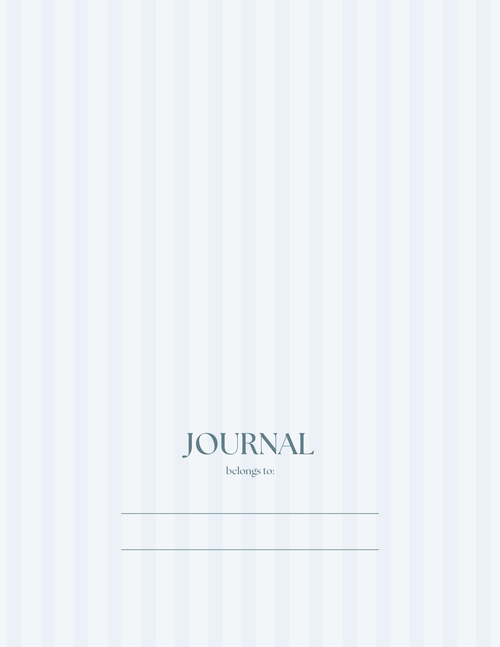 Blue Stripe Journal